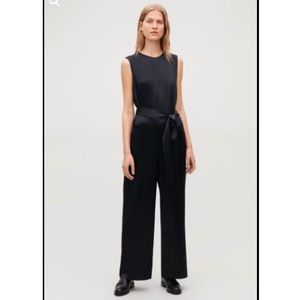 COS Satin Belted Jumpsuit